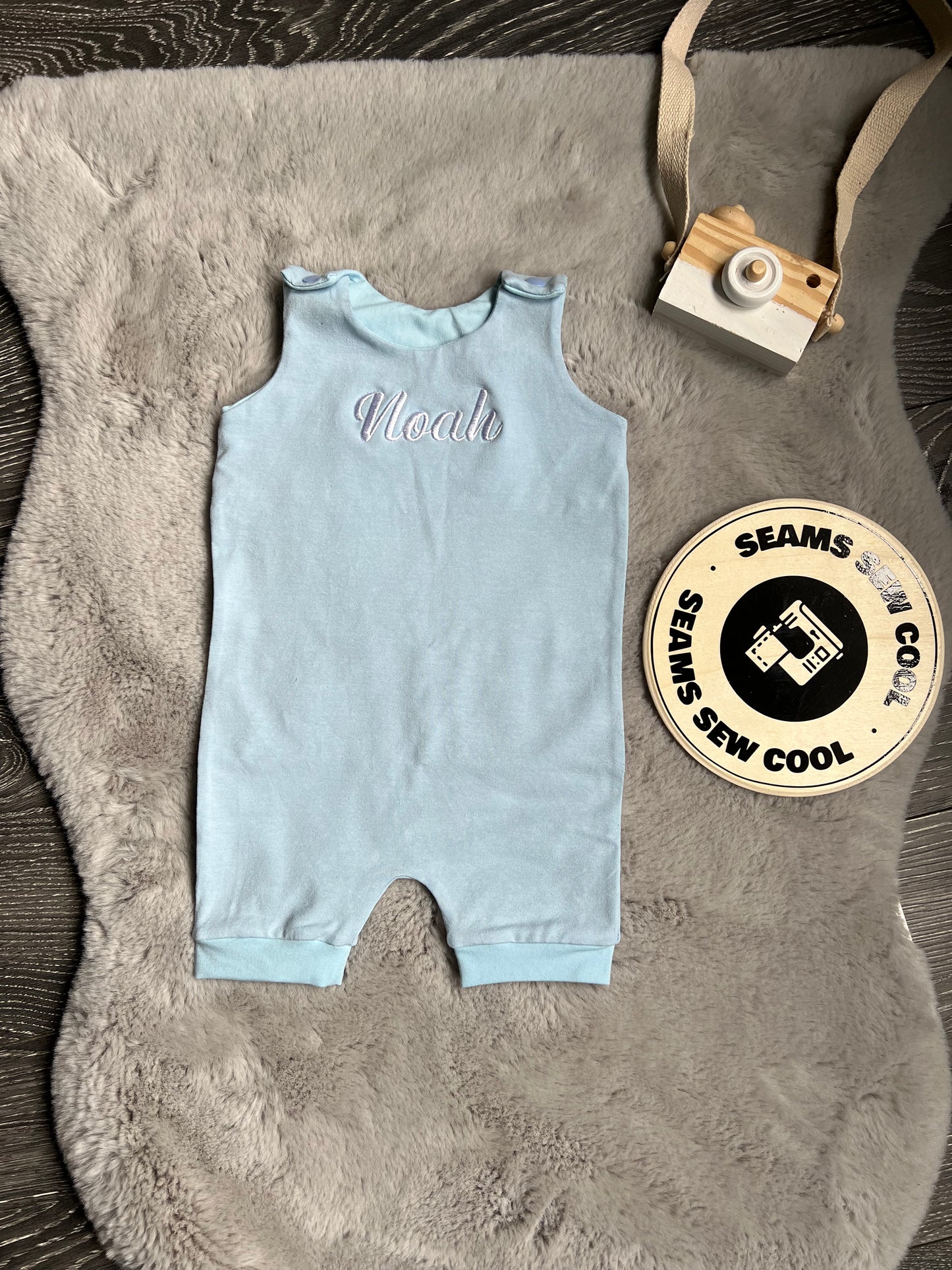 Embroidered Shortie Romper