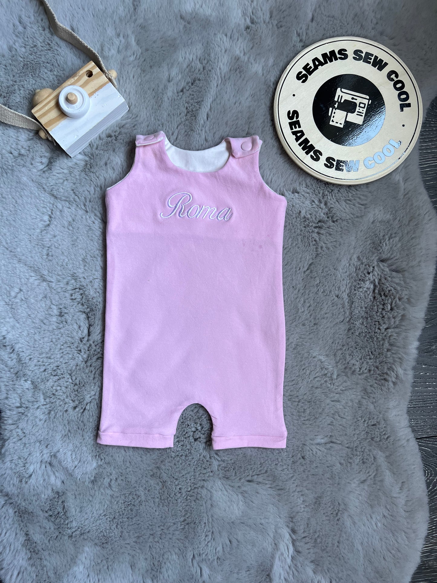 Embroidered Shortie Romper