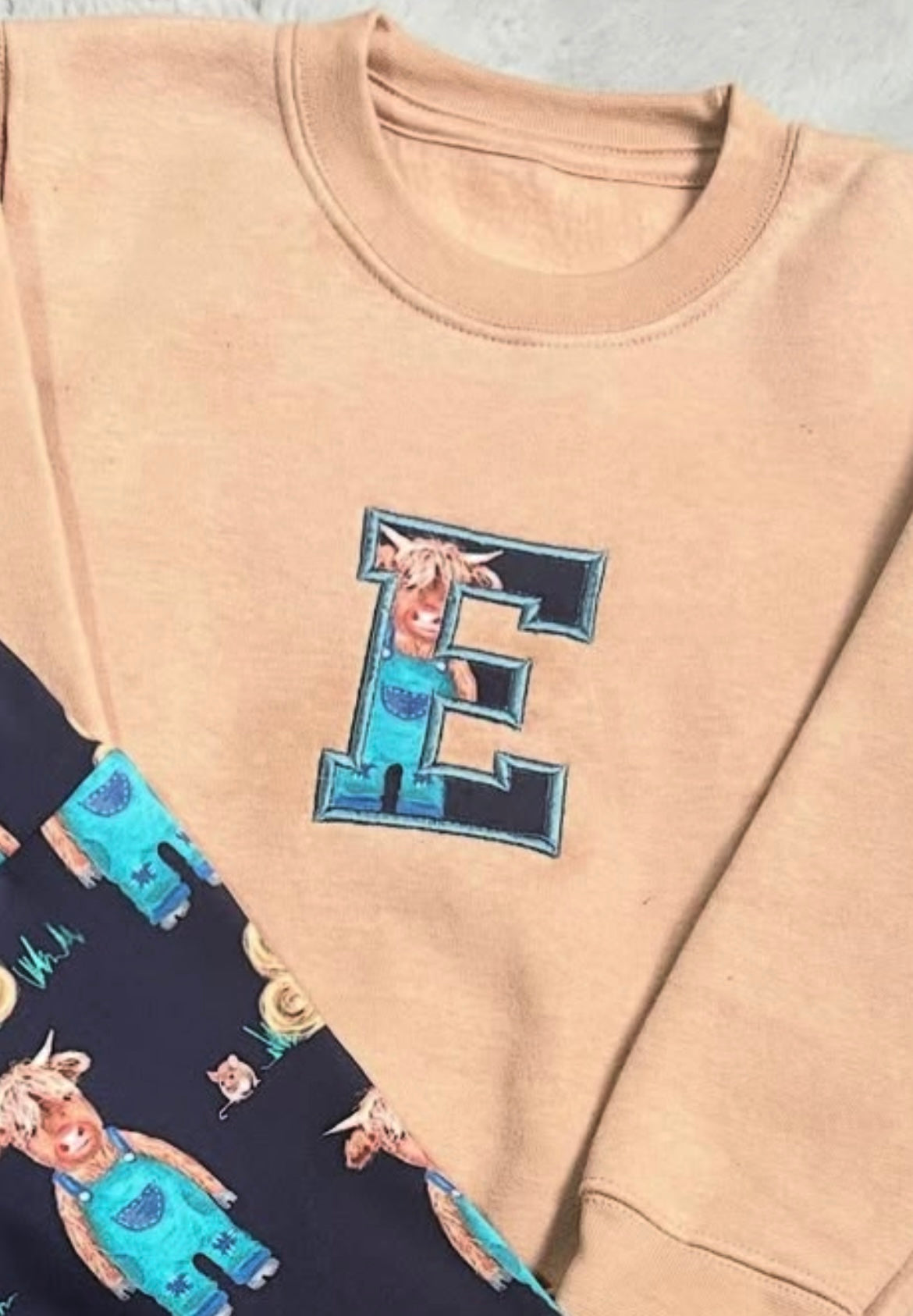Applique Initial Sweatshirt