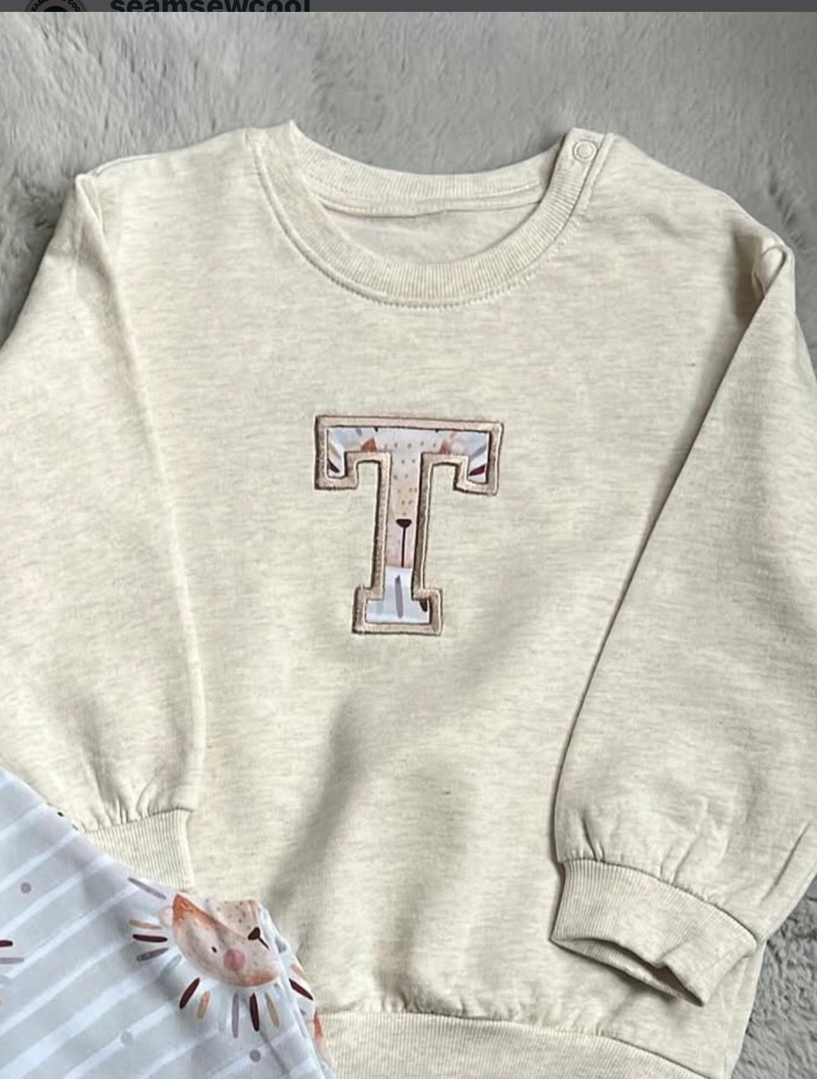 Applique Initial Sweatshirt