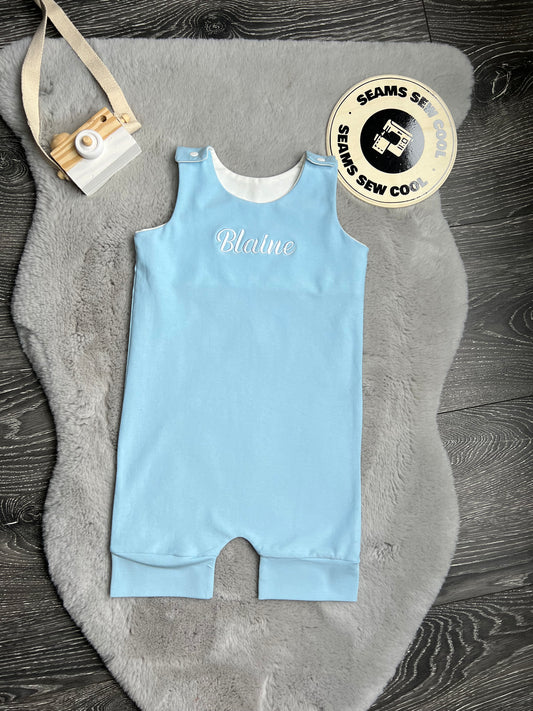 Embroidered Shortie Romper